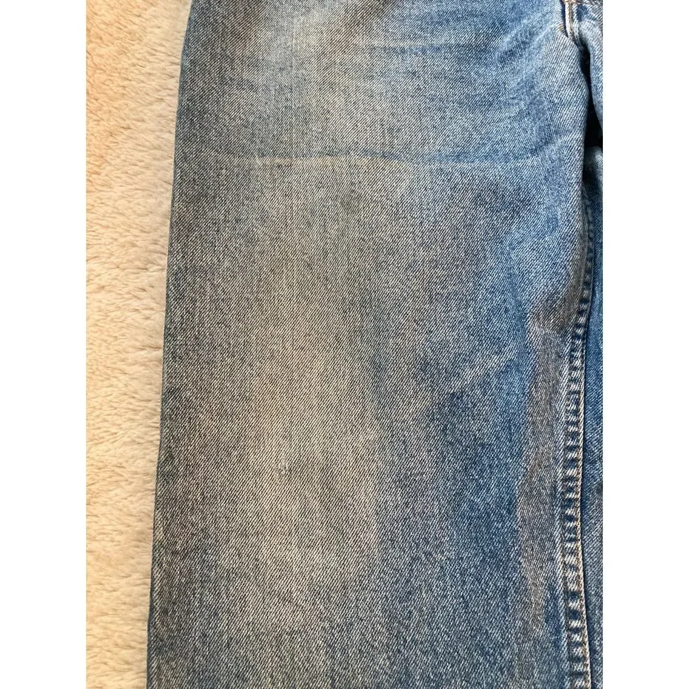 Orange Tab Levi's USA Made 80s Vintage 505s Great Contrast Whisker Fades 38x30.5
